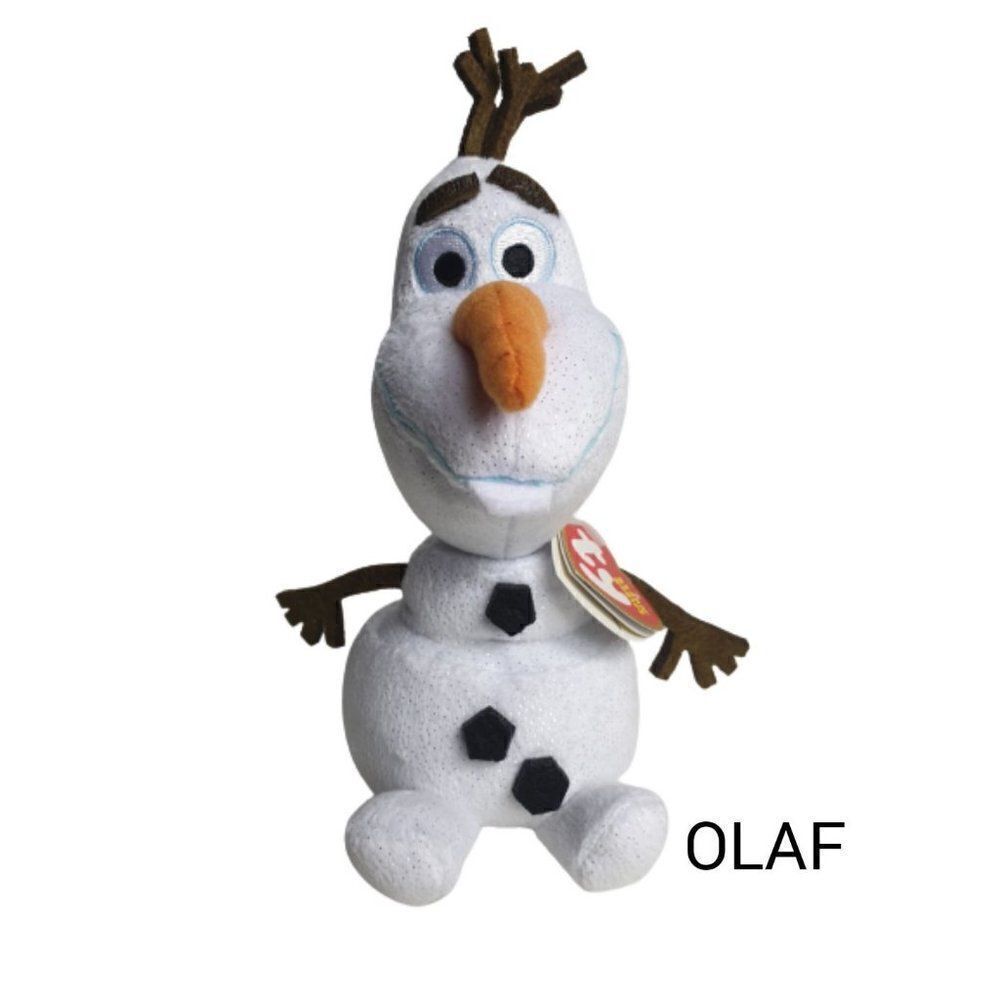 Ty Beanie Buddy OLAF the Snowman Sparkle 11" Frozen Stuffed Plush Animal NWT